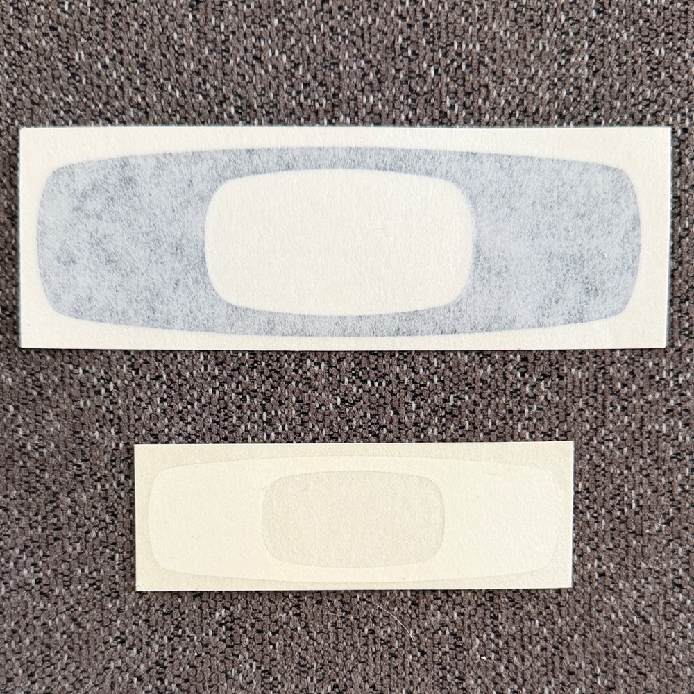 Oakley Square O Vintage Decals One Black & One White NEW